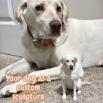 Custom Layered Color Dog Sculpture