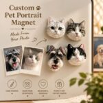 Hand-Painted Pet Portrait Magnet